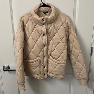 Wild Fable Quilted Cotton Jacket Beige Small